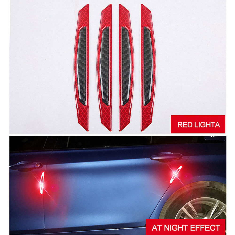 Car Door Edge Guard - 4 adet/takım yansıtıcı uyarı kapı yan