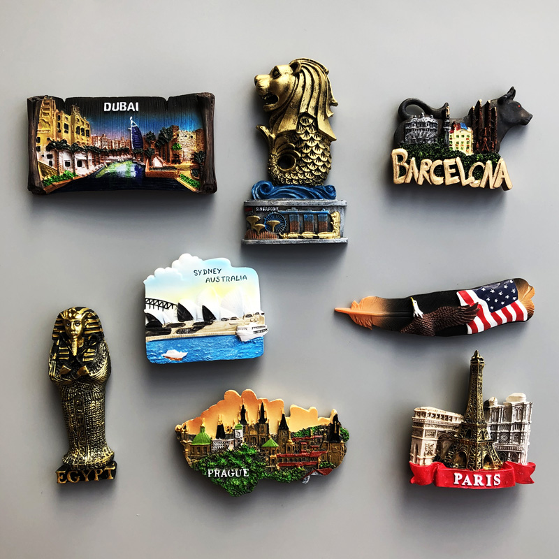 Car Accessories Dubai - Hatıra ülke buzdolabı mıknatısları Dubai Sydney