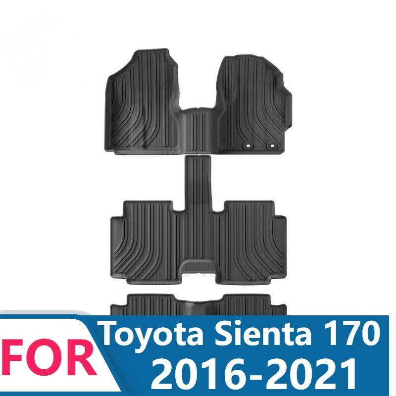 Car Floor Mat Rubber - Toyota Sienta 170 2016-2021 için araba