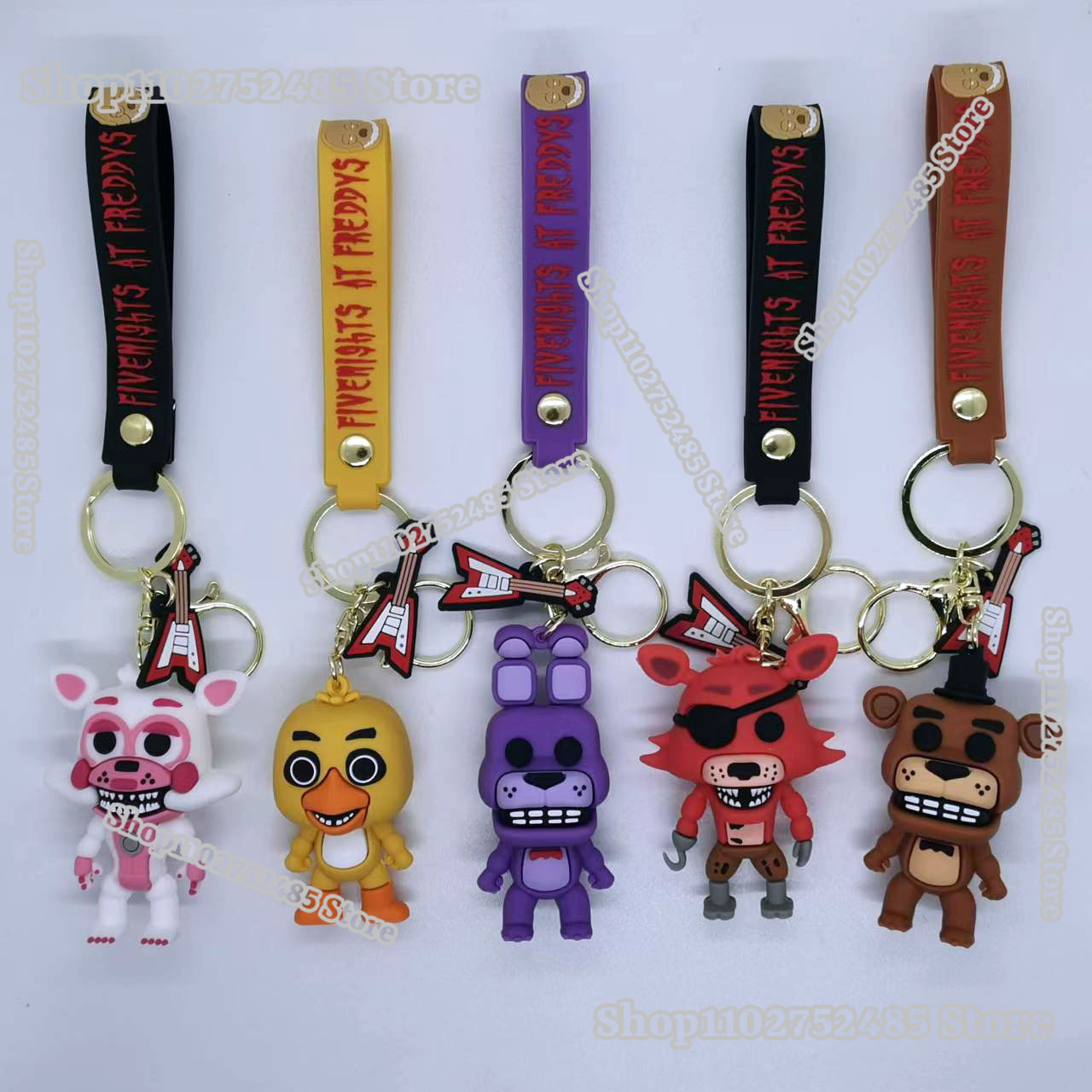 Car Accessories Etsy - 5 adet Karikatür Anime FNAF Figür