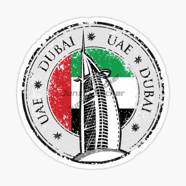 Car Accessories Dubai - BAE Dubai Dairesel Ulusal Bayrak Amblemi