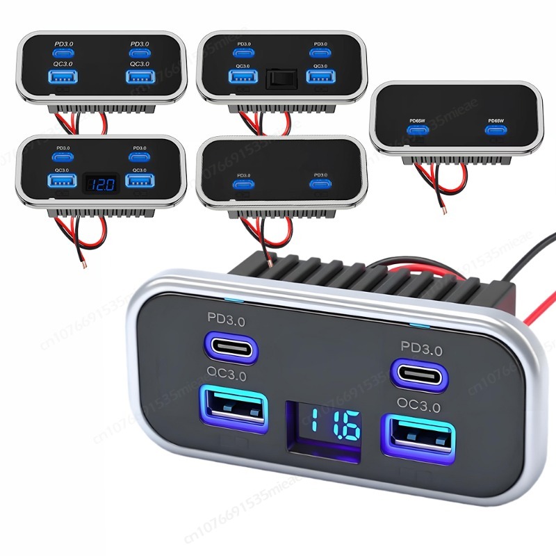 Car Accessories Thailand - YENİ 4 Portlu 12-24V Karavan USB