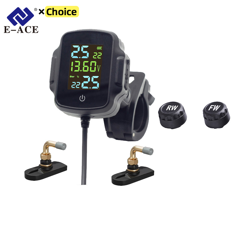 Tire Pressure Monitor - QC 3.0 ile motosiklet TPMS USB