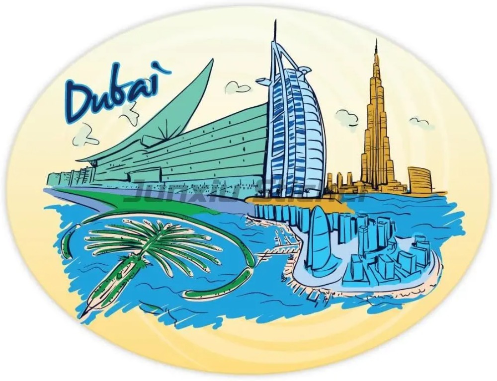 Car Accessories Dubai - Dubai ülke bayrağı vinil motosiklet araba