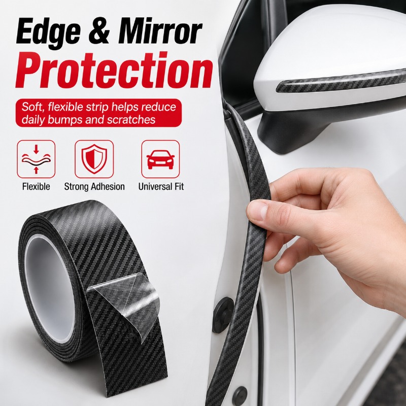 3D Karbon Fiber Desenli Kapı E - Car Door Edge Guard incelemesi ve fiyatı