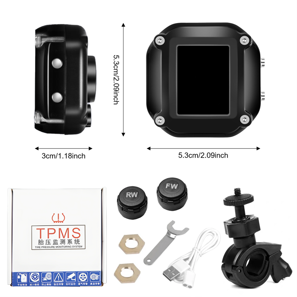 Motosiklet TPMS, QC 3.0 Hızlı  - Tire Pressure Monitor incelemesi ve fiyatı