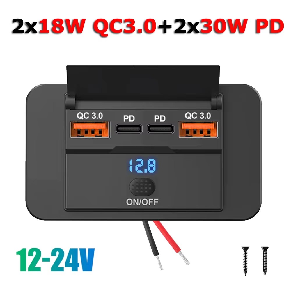 96W Çift PD Çift QC3.0 Tip C U - Car Accessories Thailand incelemesi ve fiyatı
