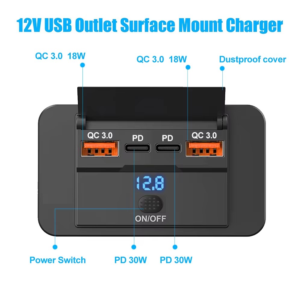 96W Çift PD Çift QC3.0 Tip C U - Car Accessories Thailand incelemesi ve fiyatı