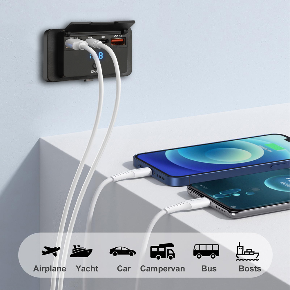 96W Çift PD Çift QC3.0 Tip C U - Car Accessories Thailand incelemesi ve fiyatı