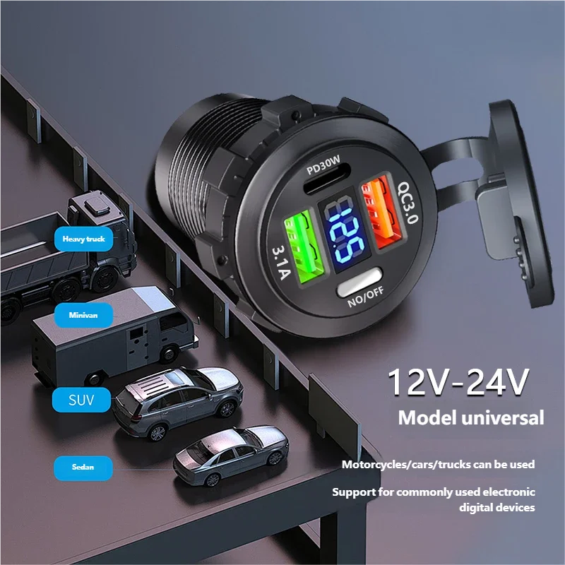 QC 3.0 PD30W Çift USB Hızlı Ar - Car Accessories Thailand incelemesi ve fiyatı