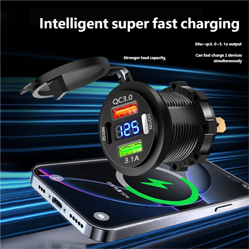 QC 3.0 PD30W Çift USB Hızlı Ar - Car Accessories Thailand incelemesi ve fiyatı
