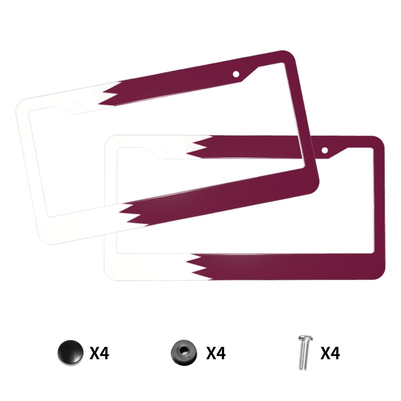 Katar Bayrağı Desenli Plaka Tu - Qatar Car Accessories incelemesi ve fiyatı