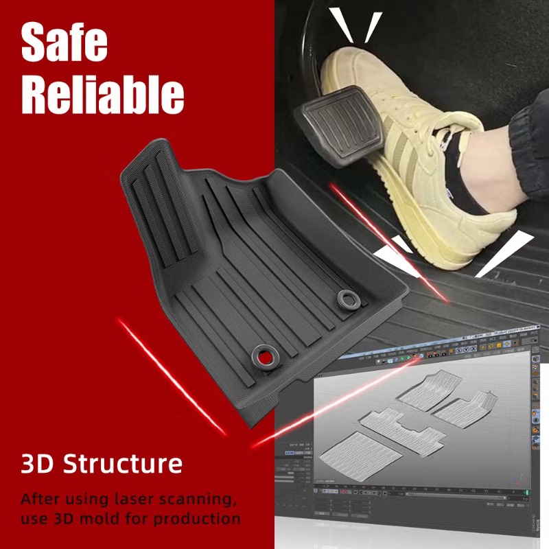 Lüks LC300 2022-2023 İçin Arka - Car Floor Mat Rubber incelemesi ve fiyatı
