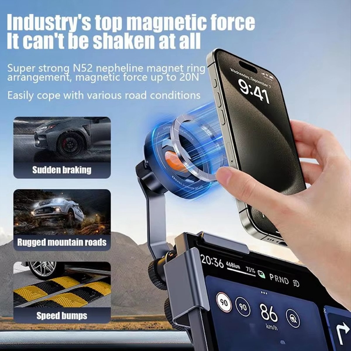 Ayarlanabilir Araç Telefonu Yu - Car Phone Holder Magnetic incelemesi ve fiyatı
