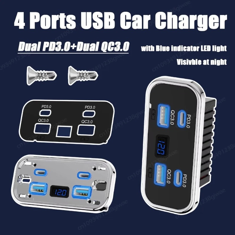 YENİ 4 Portlu 12-24V Karavan U - Car Accessories Thailand incelemesi ve fiyatı