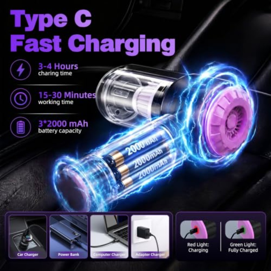 Araba, ev, ofis, mutfak için e - Car Vacuum Cleaner incelemesi ve fiyatı