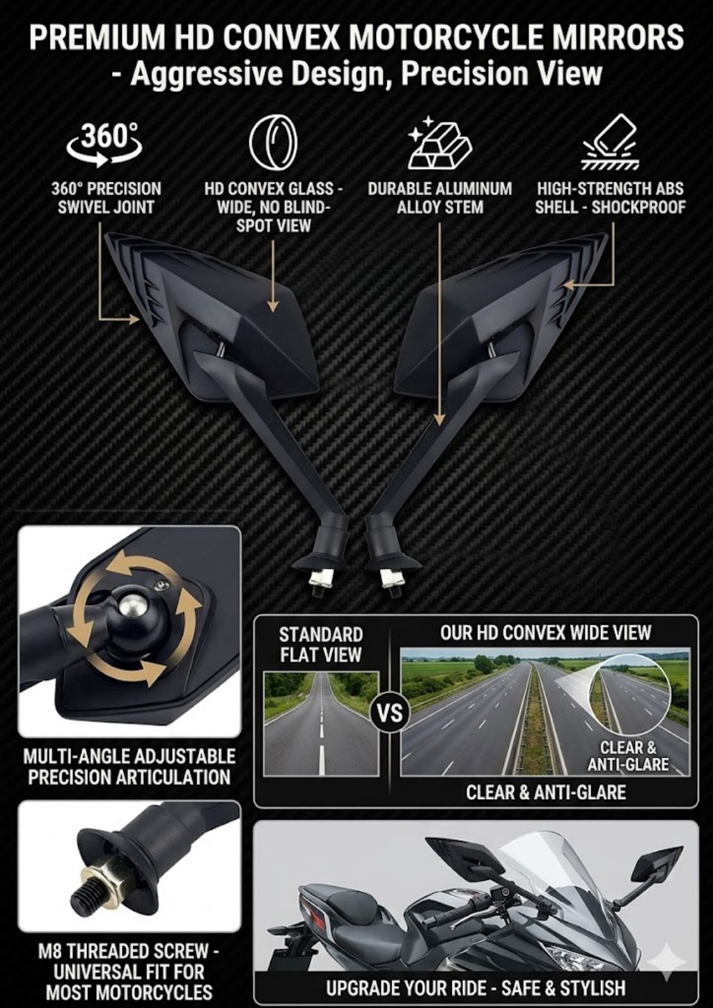Yeni motosiklet yan dikiz ayna - Car Accessories Xuv 700 incelemesi ve fiyatı