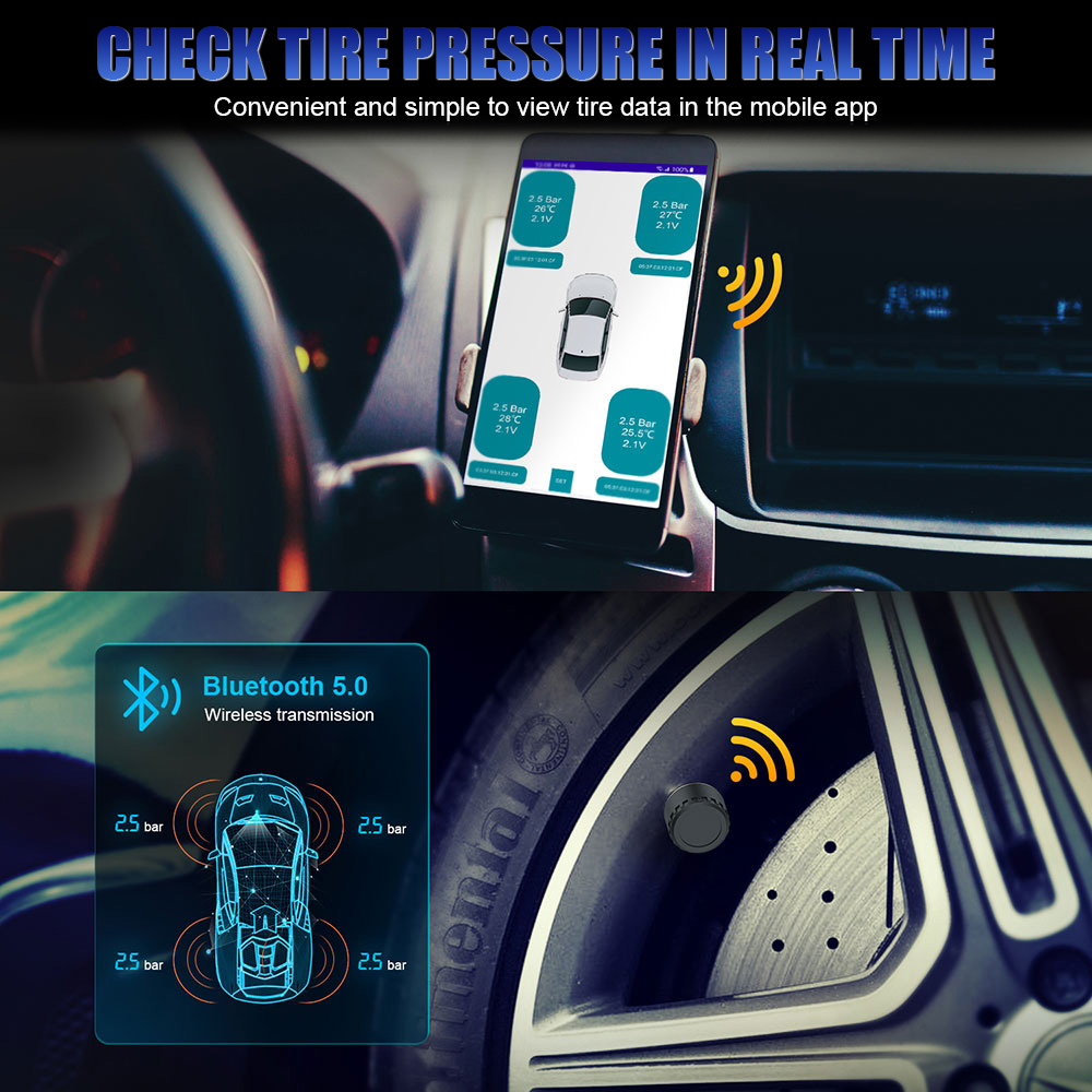 Bluetooth 5.0 sensörleri motos - Tire Pressure Monitor incelemesi ve fiyatı