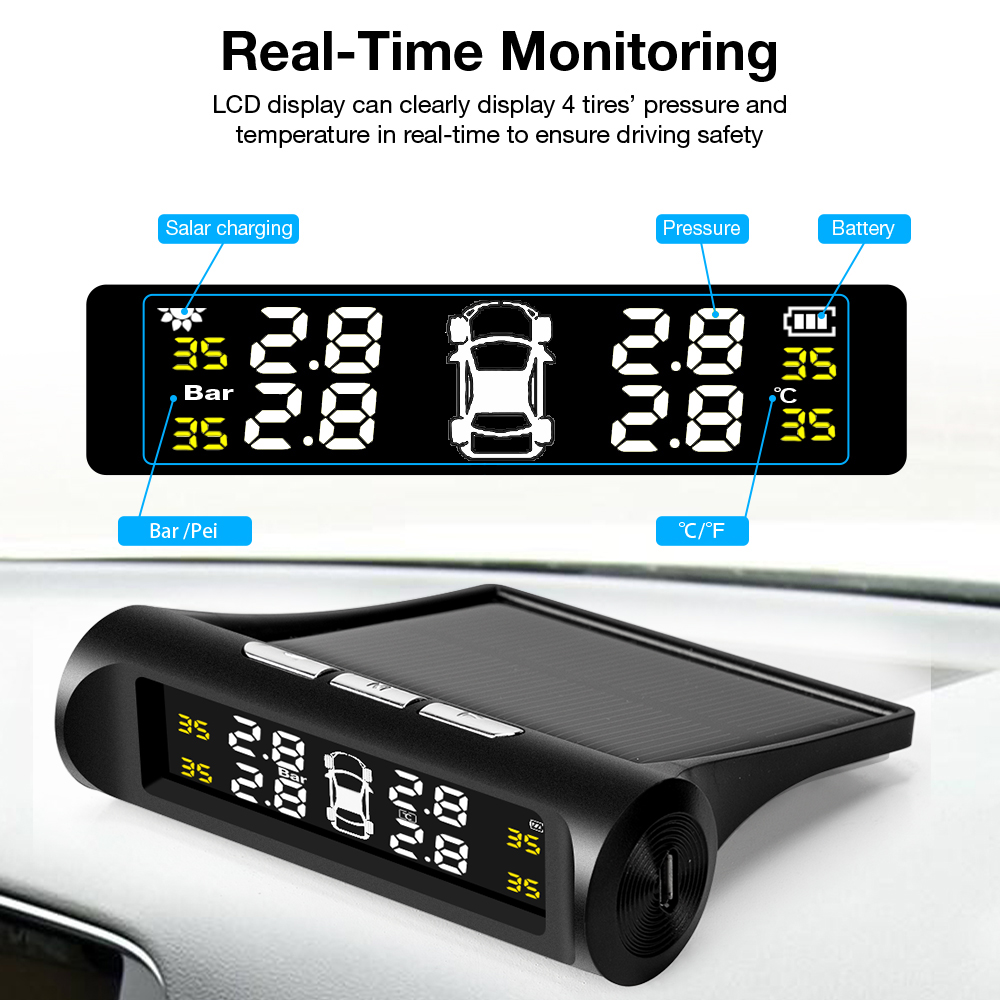 Araç TPMS Lastik Basınç İzleme - Tire Pressure Monitor incelemesi ve fiyatı